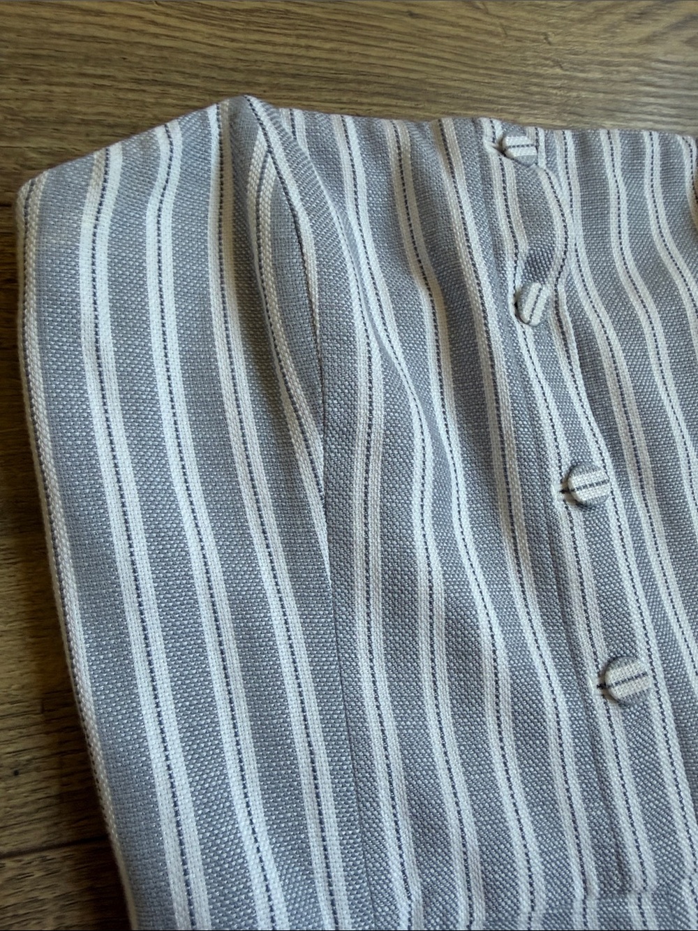 Club Monaco Alberrtah Strapless Striped Wide Leg Jumpsuit Blue White Size 4 - Picture 3 of 10